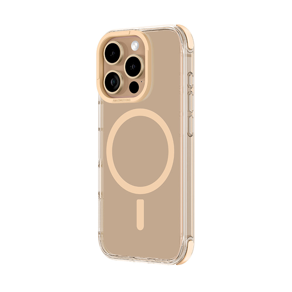 Apple iPhone 16 Pro Max Kılıf Magsafe Şarj Özellikli Amazingthing Omni Serisi Kapak Gri