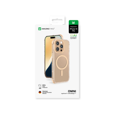 Apple iPhone 16 Pro Max Kılıf Magsafe Şarj Özellikli Amazingthing Omni Serisi Kapak Gri