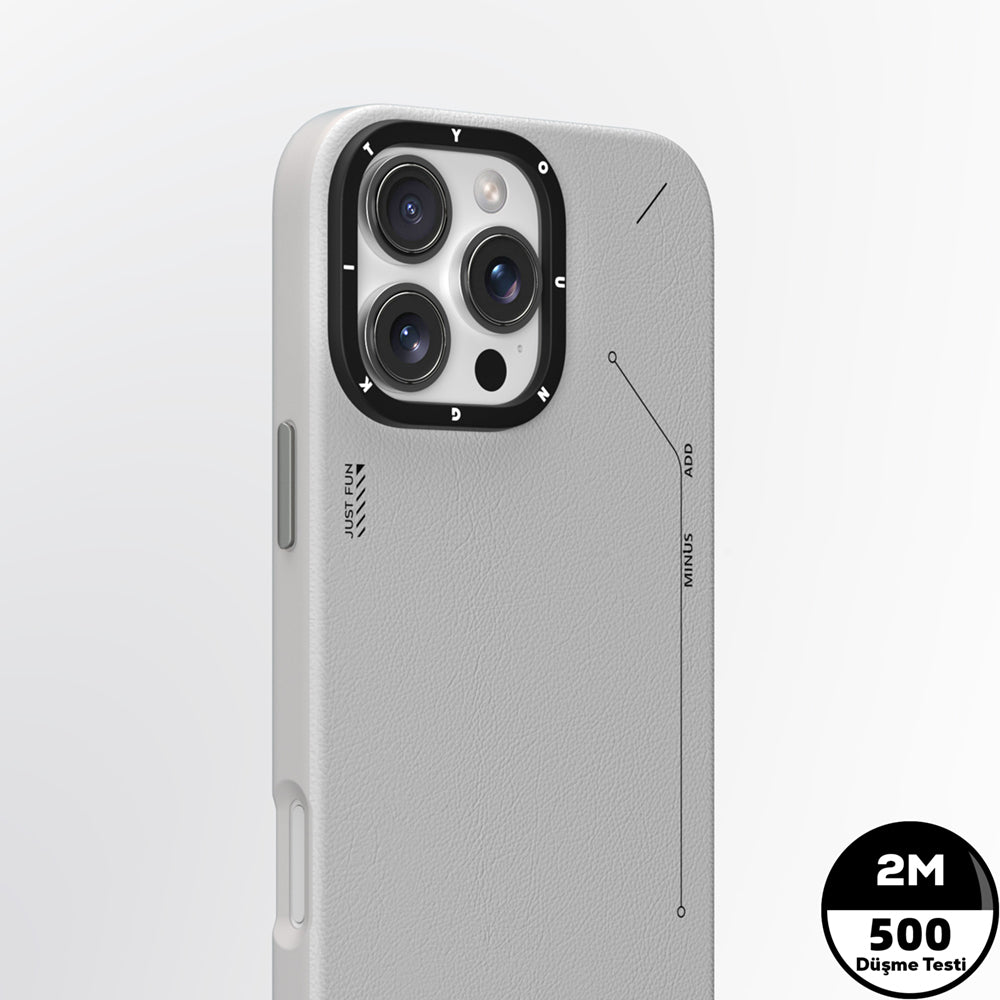Apple iPhone 16 Pro Max Kılıf Magsafe Şarj Özellikli Basit Mat Deri Desenli Youngkit Tech Fashion Serisi Kapak Siyah