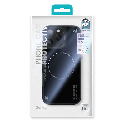 Apple iPhone 16 Pro Max Kılıf Magsafe Şarj Özellikli Benks Dynamic Basis Kapak Beyaz