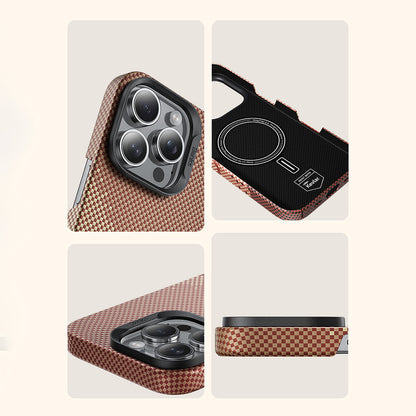 iPhone 16 Pro Max Kılıf M-safe Şarj Özellikli Benks GoldenTide ArmorAir 600D Kevlar Kılıf