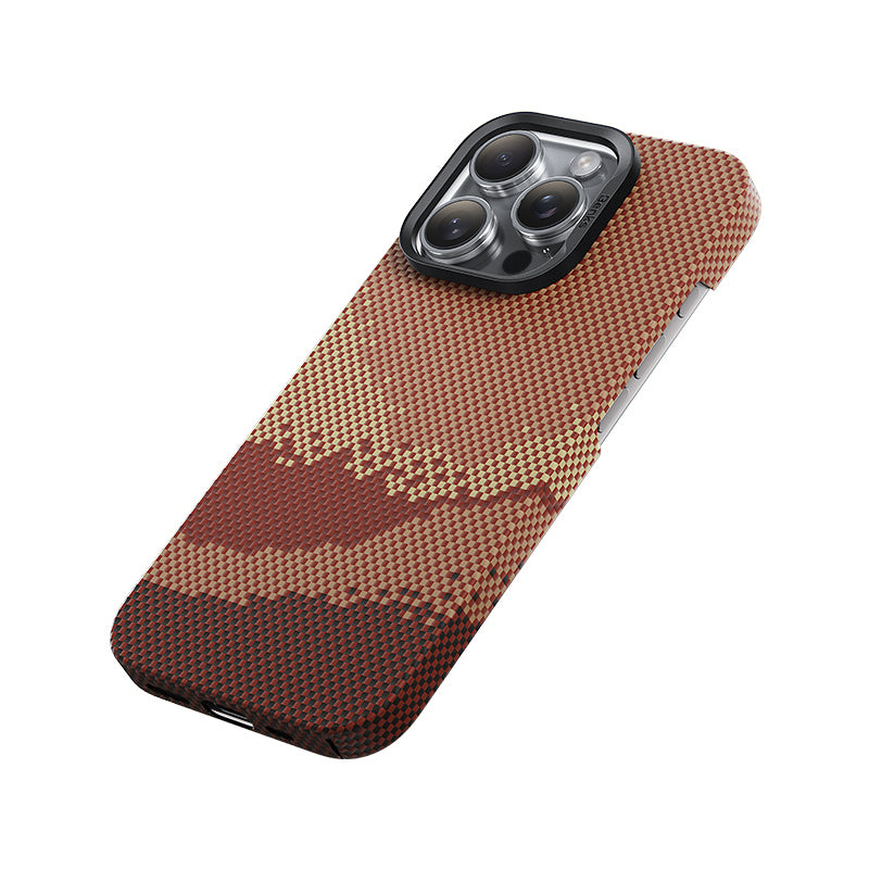 iPhone 16 Pro Max Kılıf M-safe Şarj Özellikli Benks GoldenTide ArmorAir 600D Kevlar Kılıf