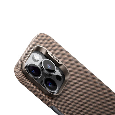 Apple iPhone 16 Pro Max Kılıf Magsafe Şarj Özellikli Benks Yeni Seri ArmorTint ArmorAir Kevlar Kapak Gold