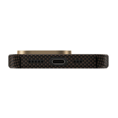Apple iPhone 16 Pro Max Kılıf Magsafe Şarj Özellikli Benks Yeni Seri ArmorTint ArmorAir Kevlar Kapak Gold