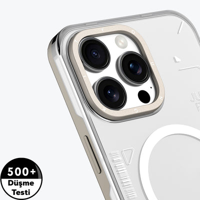 Apple iPhone 16 Pro Max Kılıf Magsafe Şarj Özellikli Çıkarılabilir Arka Yüzeyli Youngkit Mecha Kapak Desert Gold