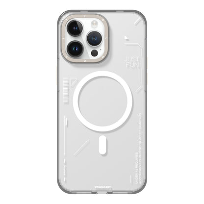 iPhone 16 Pro Max Kılıf M-safe Şarj Özellikli Çıkarılabilir Arka Yüzeyli Youngkit Mecha Kılıf