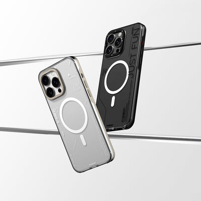 Apple iPhone 16 Pro Max Kılıf Magsafe Şarj Özellikli Çıkarılabilir Arka Yüzeyli Youngkit Mecha Kapak Desert Gold