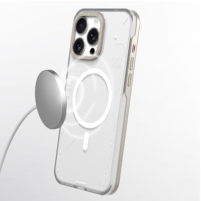 Apple iPhone 16 Pro Max Kılıf Magsafe Şarj Özellikli Çıkarılabilir Arka Yüzeyli Youngkit Mecha Kapak Siyah