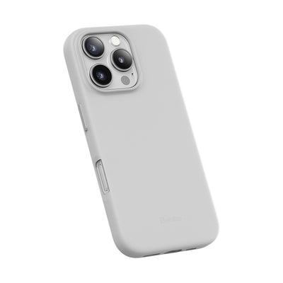 Apple iPhone 16 Pro Max Kılıf Magsafe Şarj Özellikli Çizilmeye Dayanıklı Benks VitaPro Serisi PU Deri Kapak Gri