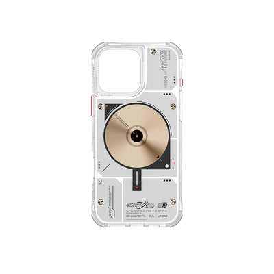 Apple iPhone 16 Pro Max Kılıf Magsafe Şarj Özellikli Disk Desenli Airbag Tasarımlı Skinarma Nova Kapak Siyah