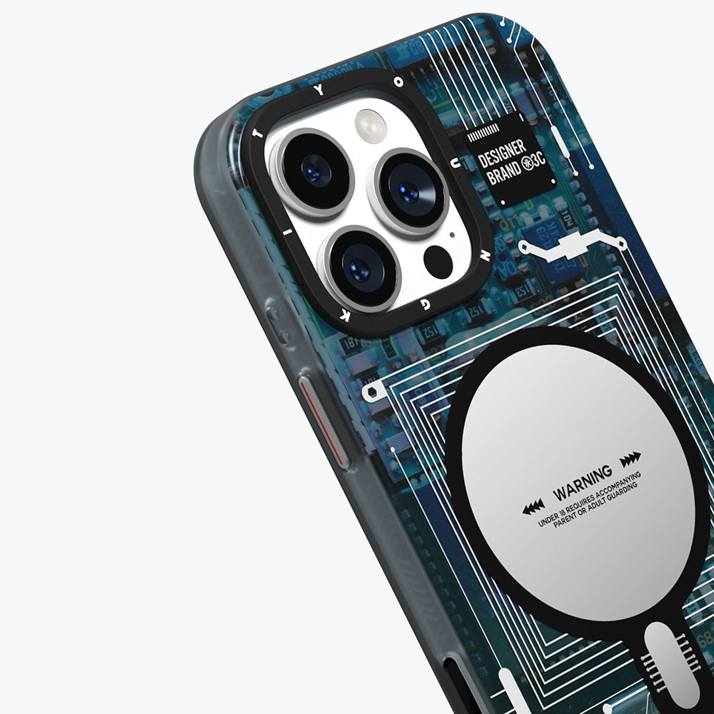 iPhone 16 Pro Max Kılıf M-safe Şarj Özellikli Kamera Denetim Butonlu Youngkit Technology Serisi Kılıf