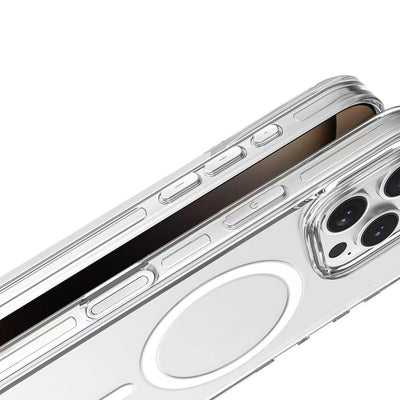 Apple iPhone 16 Pro Max Kılıf Magsafe Şarj Özellikli Kamera Korumalı Zore Kripto Kapak Şeffaf