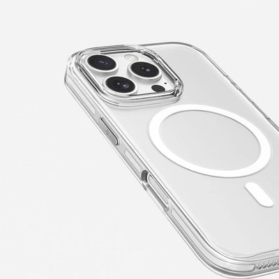 Apple iPhone 16 Pro Max Kılıf Magsafe Şarj Özellikli Kamera Korumalı Zore Kripto Kapak Şeffaf
