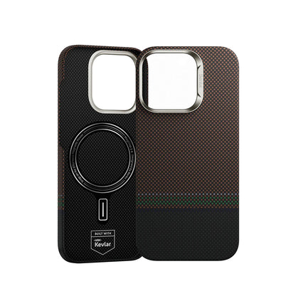 iPhone 16 Pro Max Kılıf M-safe Şarj Özellikli Karbon Fiber Tasarımlı Benks Prestige ArmorAir Kevlar Kılıf