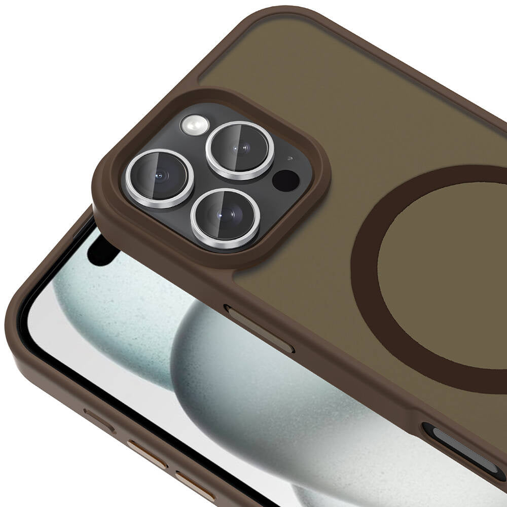 Apple iPhone 16 Pro Max Kılıf Magsafe Şarj Özellikli Mat Arka Yüzey Zore Sio Kapak Lacivert