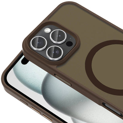 Apple iPhone 16 Pro Max Kılıf Magsafe Şarj Özellikli Mat Arka Yüzey Zore Sio Kapak Lacivert