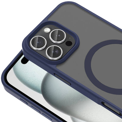 Apple iPhone 16 Pro Max Kılıf Magsafe Şarj Özellikli Mat Arka Yüzey Zore Sio Kapak Rose Brown