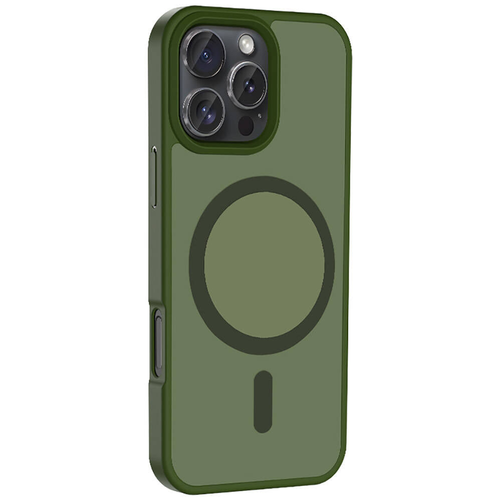 Apple iPhone 16 Pro Max Kılıf M-safe Şarj Özellikli Mat Arka Yüzey Zore Sio Kapak Lila