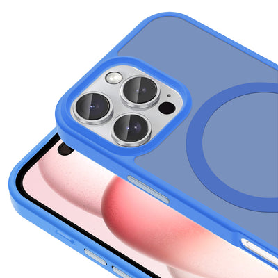 Apple iPhone 16 Pro Max Kılıf Magsafe Şarj Özellikli Mat Arka Yüzey Zore Sio Kapak Derin Mor