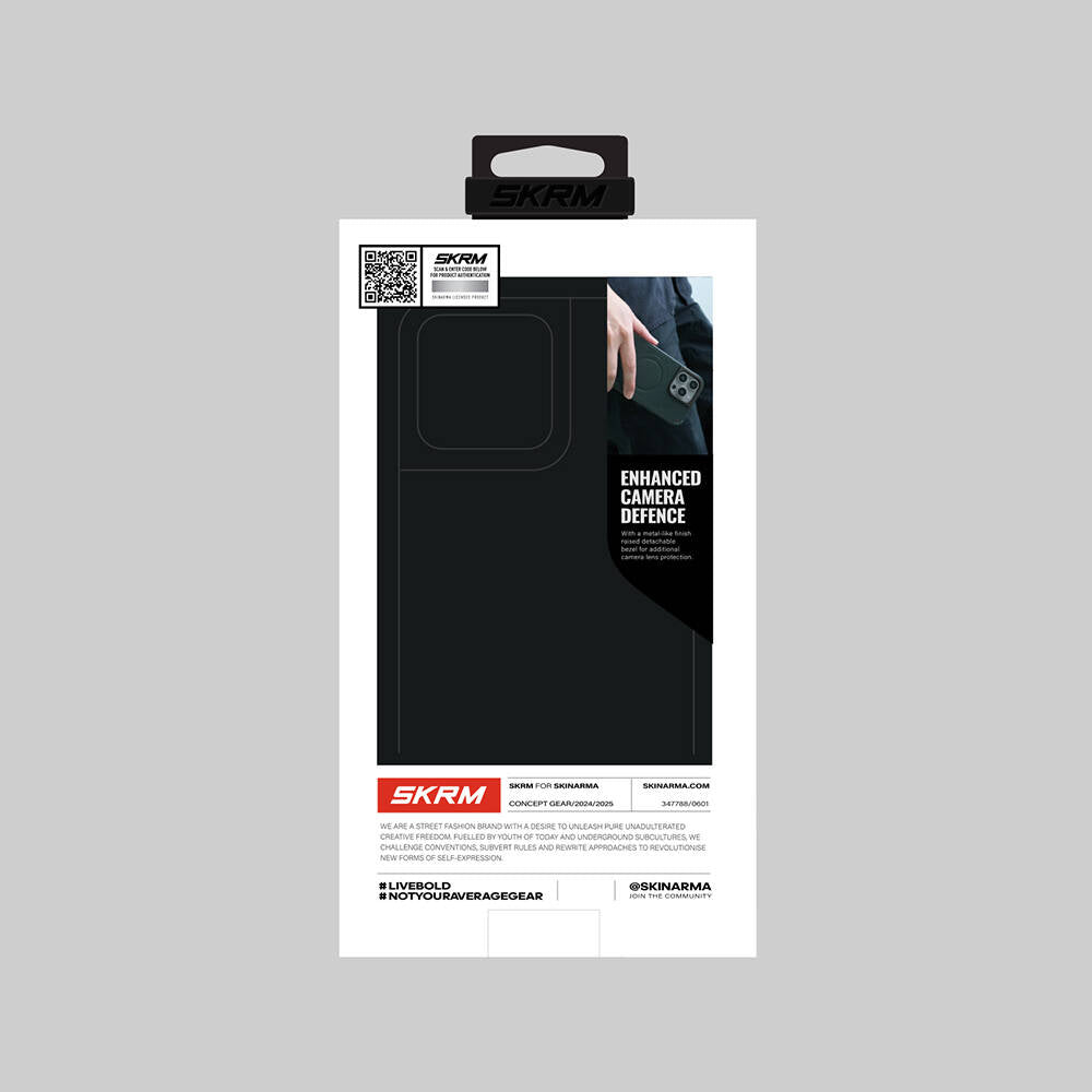 iPhone 16 Pro Max Kılıf M-safe Şarj Özellikli Metal Kamera Çerçeveli Skinarma Mecha Serisi Kılıf