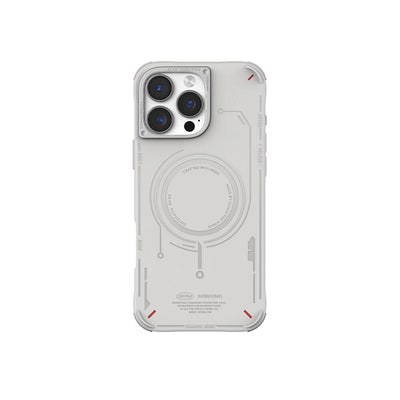 Apple iPhone 16 Pro Max Kılıf Magsafe Şarj Özellikli Metal Kamera Çerçeveli Skinarma Mecha Serisi Kapak Siyah