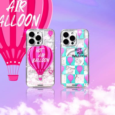 Apple iPhone 16 Pro Max Kılıf Magsafe Şarj Özellikli Parlak Kumlu Sıvılı Youngkit Pink Dream Quicksand Serisi Kapak Pembe