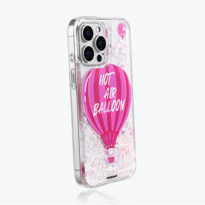 Apple iPhone 16 Pro Max Kılıf Magsafe Şarj Özellikli Parlak Kumlu Sıvılı Youngkit Pink Dream Quicksand Serisi Kapak Turkuaz