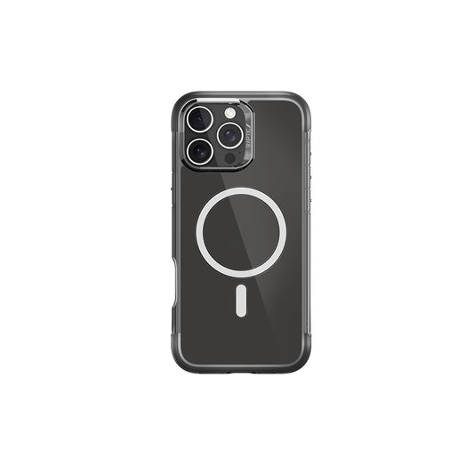 iPhone 16 Pro Max Kılıf M-safe Şarj Özellikli Raptic Air Serisi Airbag Tasarımlı Metal Köşelikli Şeffaf Kılıf