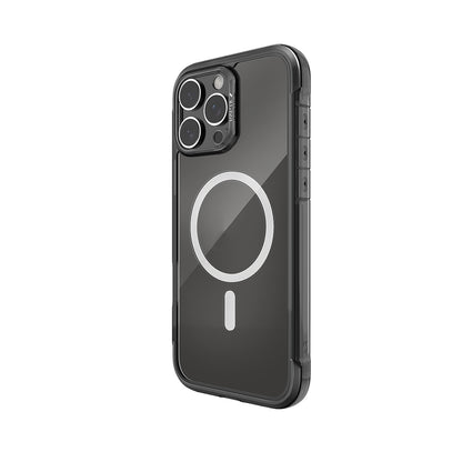 iPhone 16 Pro Max Kılıf M-safe Şarj Özellikli Raptic Air Serisi Airbag Tasarımlı Metal Köşelikli Şeffaf Kılıf