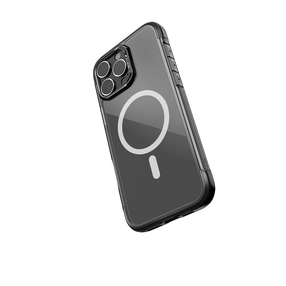 iPhone 16 Pro Max Kılıf M-safe Şarj Özellikli Raptic Air Serisi Airbag Tasarımlı Metal Köşelikli Şeffaf Kılıf