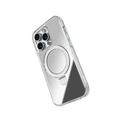 iPhone 16 Pro Max Kılıf M-safe Şarj Özellikli Raptic Air Stand Serisi Aynalı Arka Yüzey Standlı Kılıf