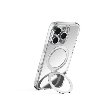 iPhone 16 Pro Max Kılıf M-safe Şarj Özellikli Raptic Air Stand Serisi Aynalı Arka Yüzey Standlı Kılıf