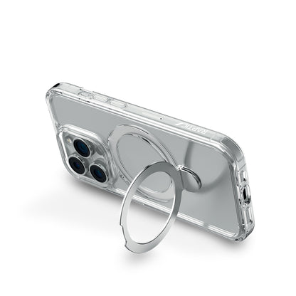 iPhone 16 Pro Max Kılıf M-safe Şarj Özellikli Raptic Air Stand Serisi Buzlu Transparan Tasarımlı Standlı Kılıf