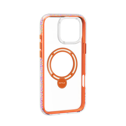 iPhone 16 Pro Max Kılıf M-safe Şarj Özellikli Raptic AirJoy Serisi Boncuk Tasarımlı 360 Derece Dönebilen Standlı Kılıf