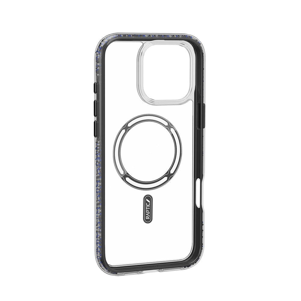 iPhone 16 Pro Max Kılıf M-safe Şarj Özellikli Raptic AirJoy Serisi Boncuk Tasarımlı Şeffaf Kılıf