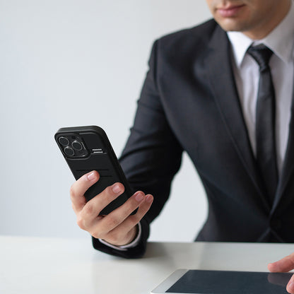iPhone 16 Pro Max Kılıf M-safe Şarj Özellikli Raptic Slim Wallet Serisi Deri Görünümlü Kartlıklı Standlı Kılıf