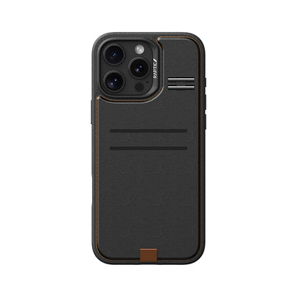 iPhone 16 Pro Max Kılıf M-safe Şarj Özellikli Raptic Slim Wallet Serisi Deri Görünümlü Kartlıklı Standlı Kılıf