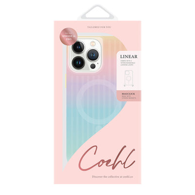 Apple iPhone 16 Pro Max Kılıf Magsafe Şarj Özellikli Renk Geçişli Askı Aparatlı Coehl Linear Kapak Colorful