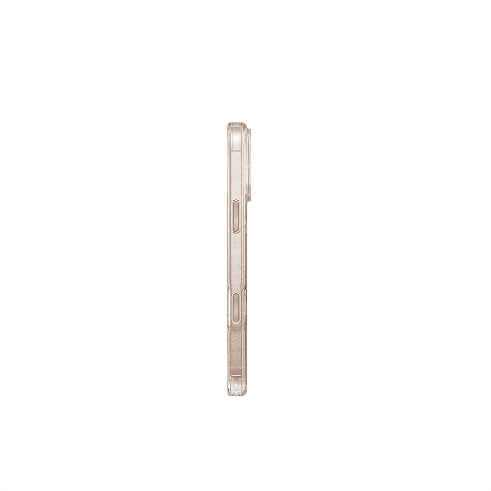 Apple iPhone 16 Pro Max Kılıf Magsafe Şarj Özellikli Simli Arka Yüzey Askı Aparatlı Coehl Lumino Kapak Rose Gold