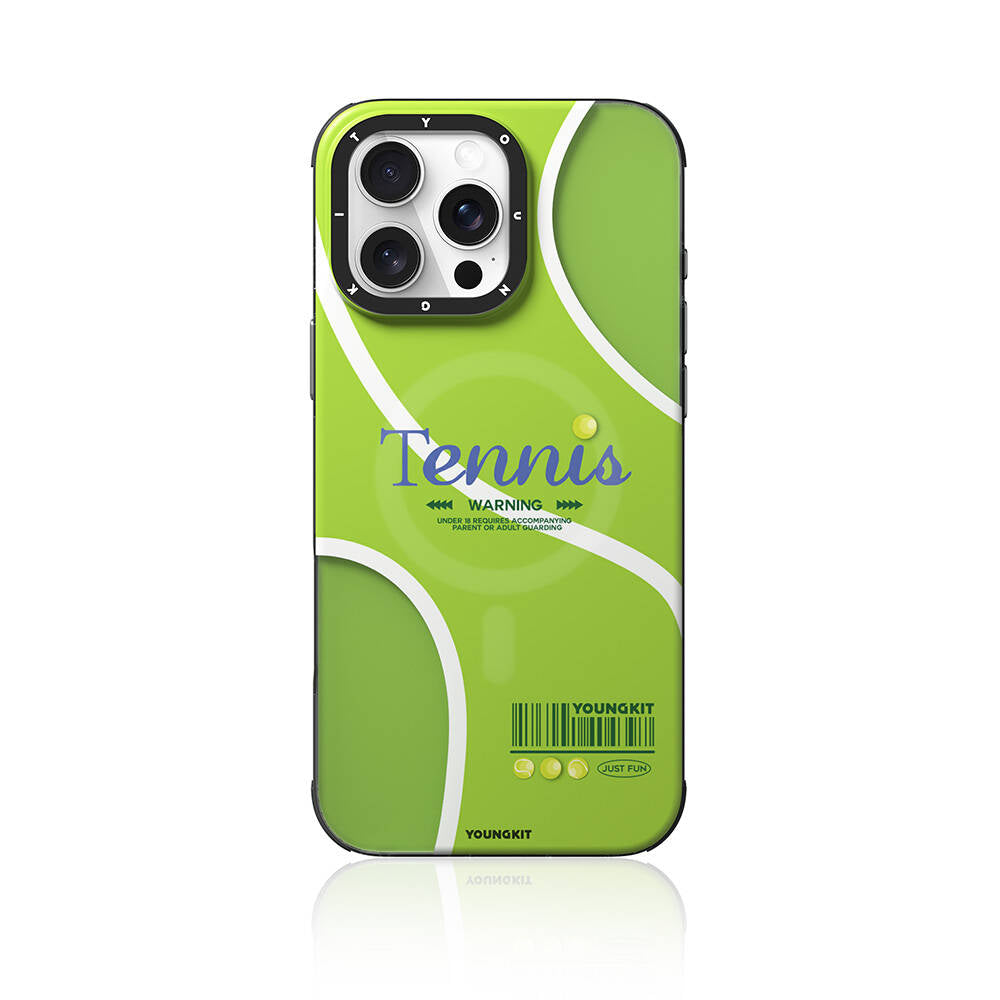 Apple iPhone 16 Pro Max Kılıf Magsafe Şarj Özellikli Spor Tasarımlı Youngkit Dynamic Serisi Kapak Kahverengi