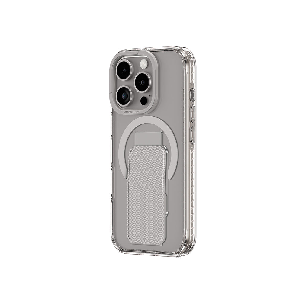 Apple iPhone 16 Pro Max Kılıf Magsafe Şarj Özellikli Standlı Amazingthing Titan Pro Plus Kapak Rose Gold