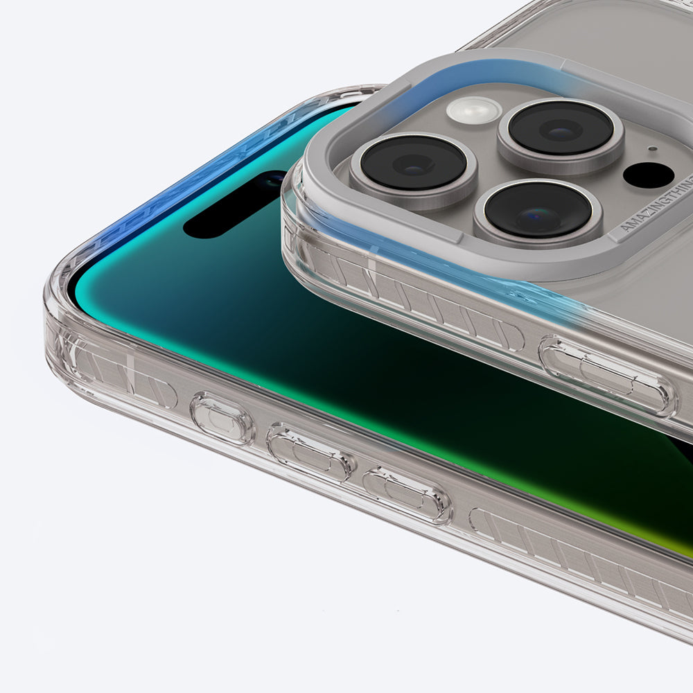 Apple iPhone 16 Pro Max Kılıf Magsafe Şarj Özellikli Standlı Amazingthing Titan Pro Plus Kapak Gri