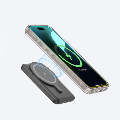 Apple iPhone 16 Pro Max Kılıf Magsafe Şarj Özellikli Standlı Amazingthing Titan Pro Plus Kapak Gri