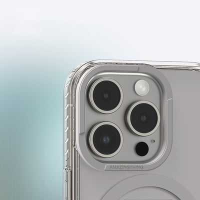 Apple iPhone 16 Pro Max Kılıf Magsafe Şarj Özellikli Standlı Amazingthing Titan Pro Plus Kapak Rose Gold