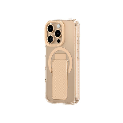 Apple iPhone 16 Pro Max Kılıf Magsafe Şarj Özellikli Standlı Amazingthing Titan Pro Plus Kapak Rose Gold