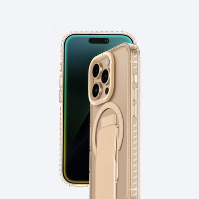 Apple iPhone 16 Pro Max Kılıf Magsafe Şarj Özellikli Standlı Amazingthing Titan Pro Plus Kapak Rose Gold