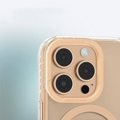 Apple iPhone 16 Pro Max Kılıf Magsafe Şarj Özellikli Standlı Amazingthing Titan Pro Plus Kapak Gri