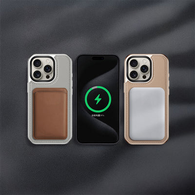 Apple iPhone 16 Pro Max Kılıf M-safe Şarj Özellikli Standlı Leto Kapak Gold