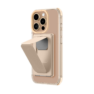 Apple iPhone 16 Pro Max Kılıf Magsafe Şarj Özellikli Standlı Set Amazingthing Omni Adventure Serisi Kapak Rose Gold