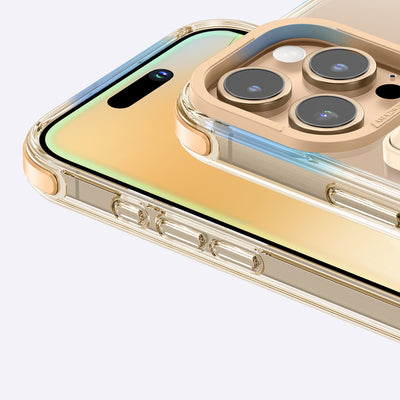 Apple iPhone 16 Pro Max Kılıf Magsafe Şarj Özellikli Standlı Set Amazingthing Omni Adventure Serisi Kapak Rose Gold